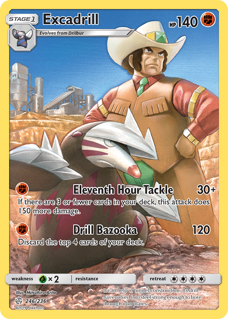 Excadrill (246/236) [Sun & Moon: Cosmic Eclipse] | Mega City Incorporated