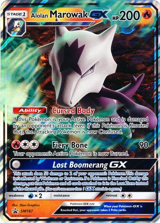 Alolan Marowak GX (SM187) (Jumbo Card) [Sun & Moon: Black Star Promos] | Mega City Incorporated