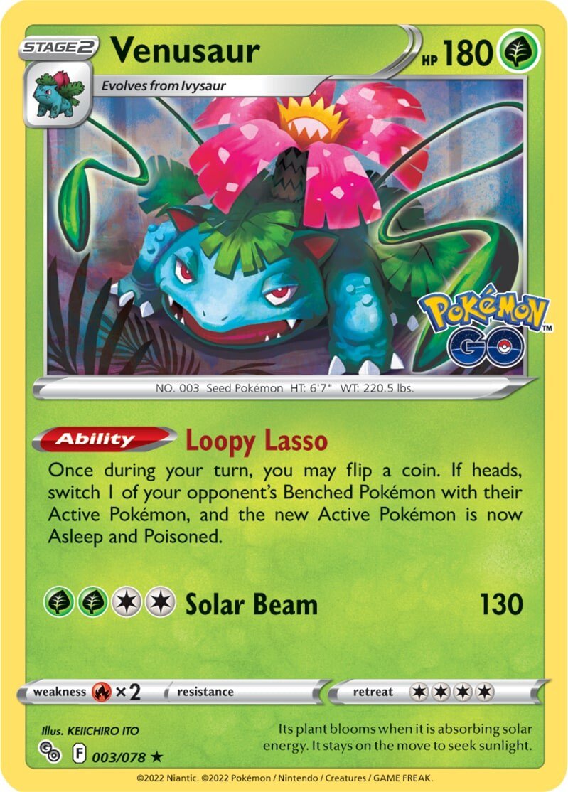 Venusaur (003/078) [Pokémon GO] | Mega City Incorporated