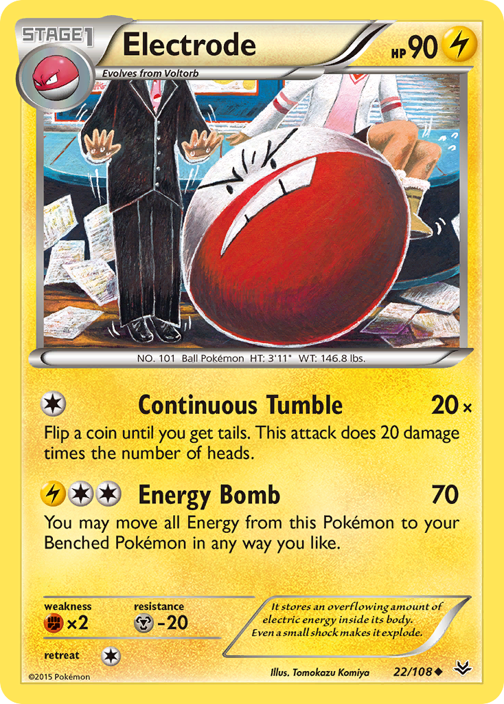 Electrode (22/108) [XY: Roaring Skies] | Mega City Incorporated