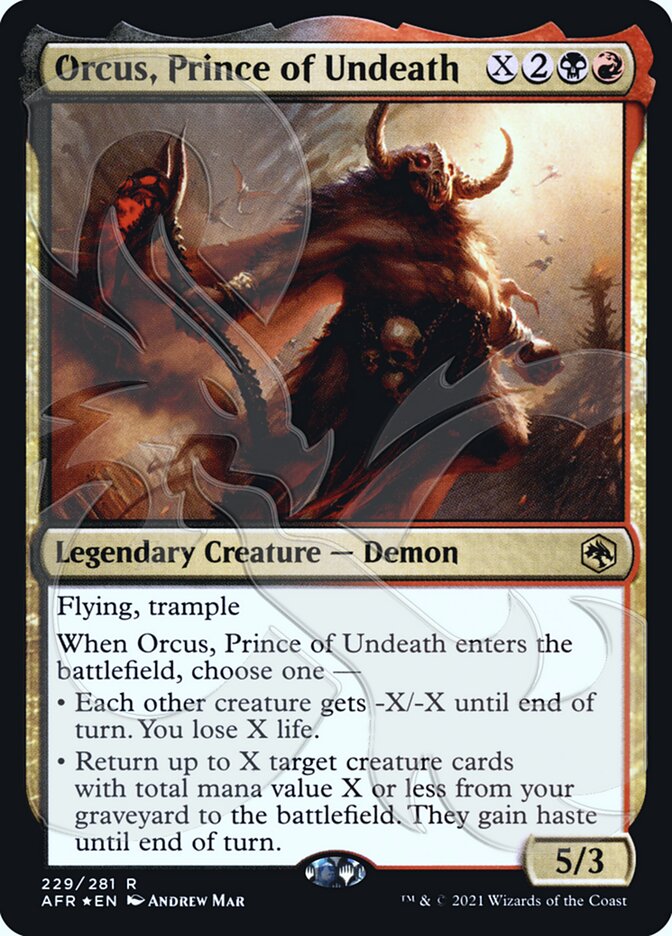 Orcus, Prince of Undeath (Ampersand Promo) [Dungeons & Dragons: Adventures in the Forgotten Realms Promos] | Mega City Incorporated