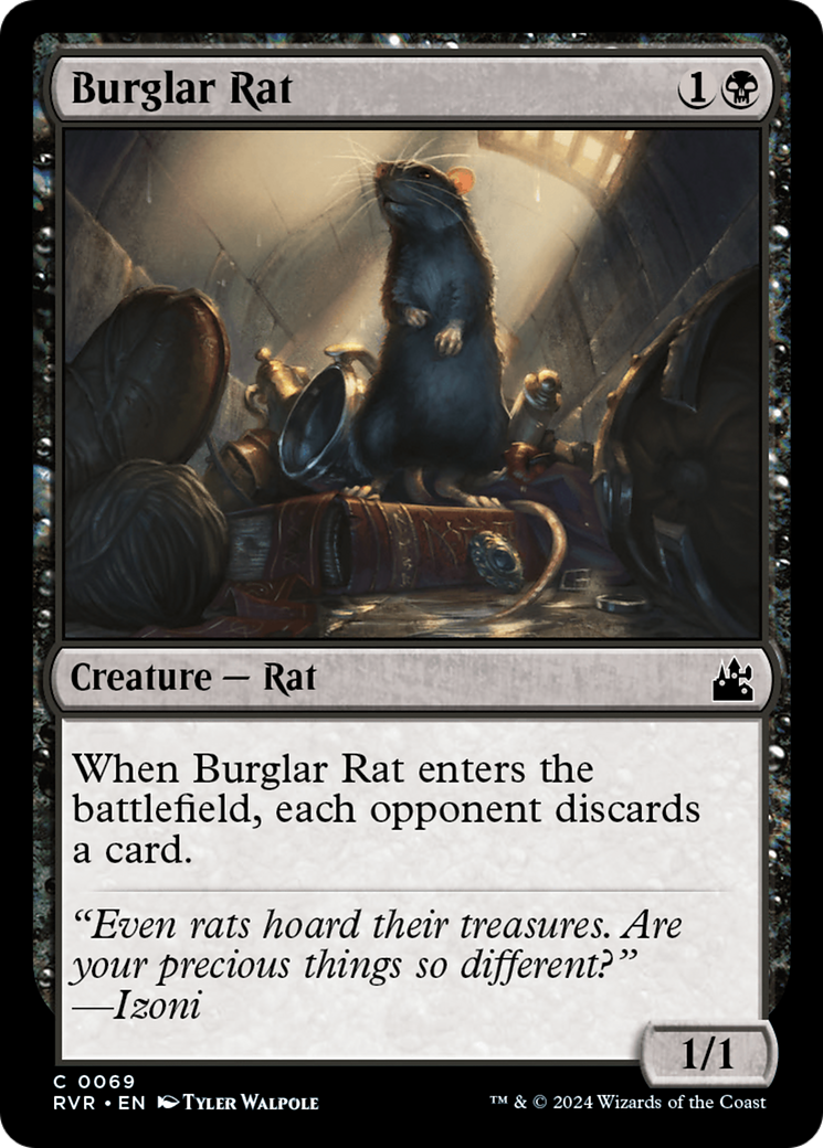 Burglar Rat [Ravnica Remastered] | Mega City Incorporated