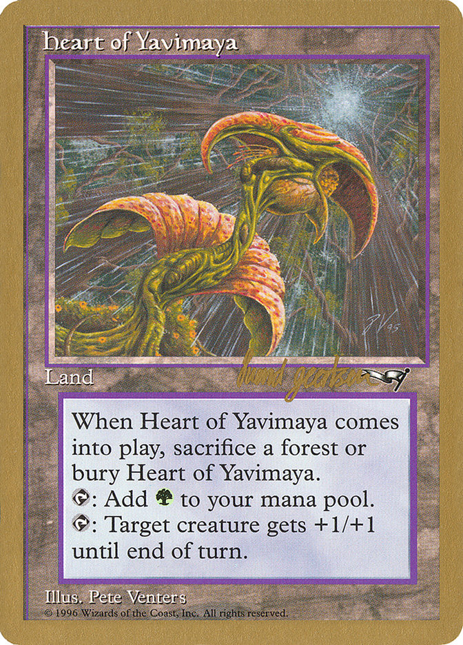 Heart of Yavimaya (Svend Geertsen) [World Championship Decks 1997] | Mega City Incorporated