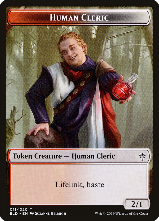 Human Cleric [Throne of Eldraine Tokens] | Mega City Incorporated