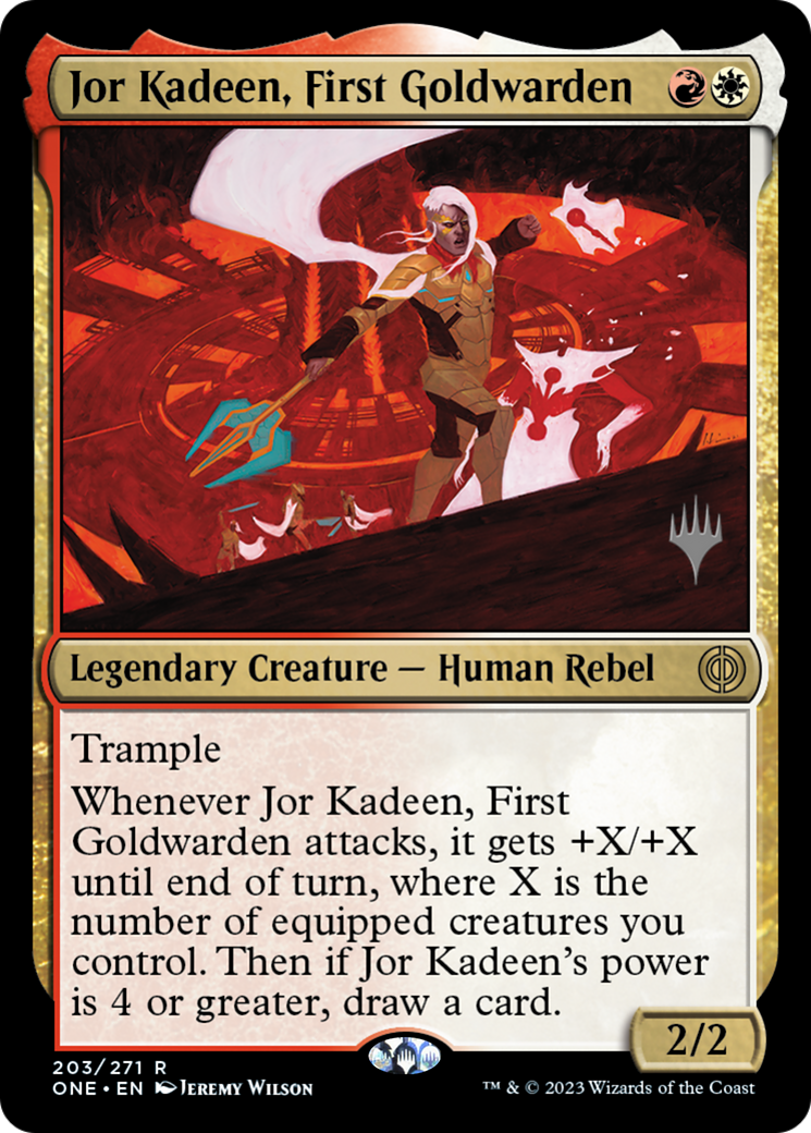 Jor Kadeen, First Goldwarden (Promo Pack) [Phyrexia: All Will Be One Promos] | Mega City Incorporated