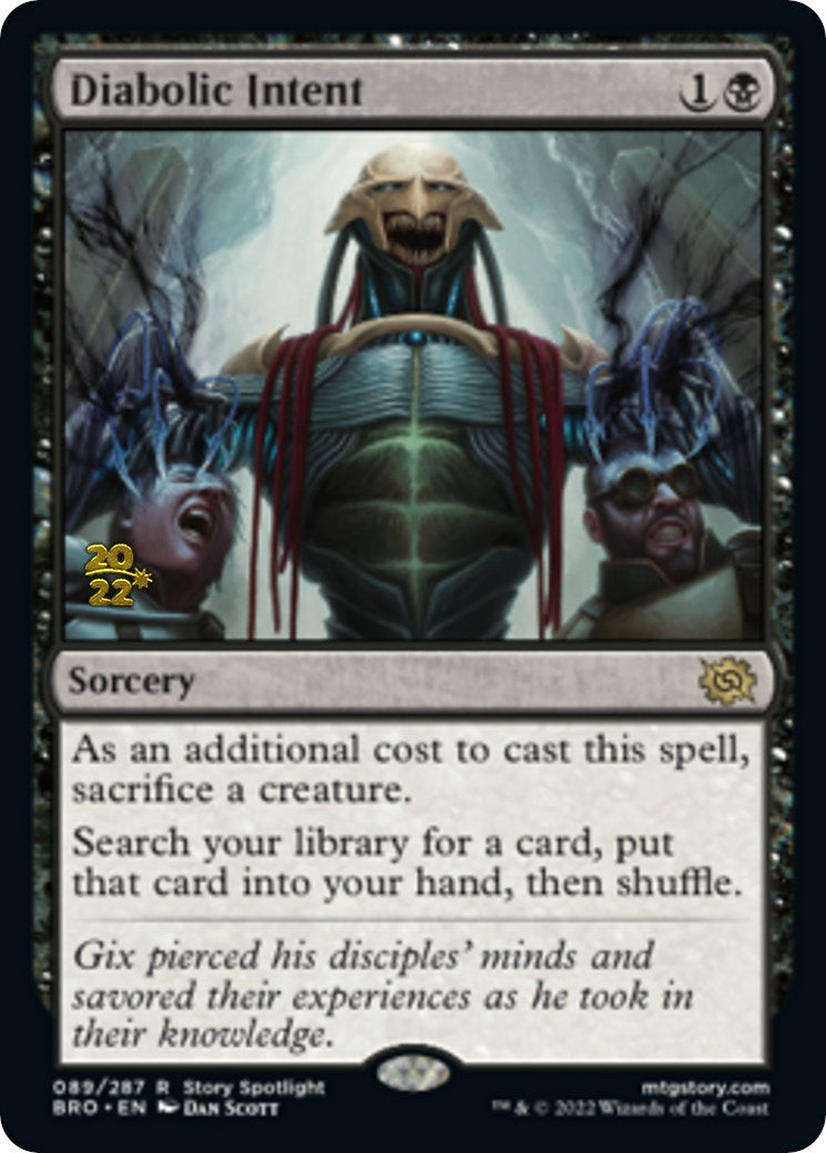 Diabolic Intent [The Brothers' War: Prerelease Promos] | Mega City Incorporated
