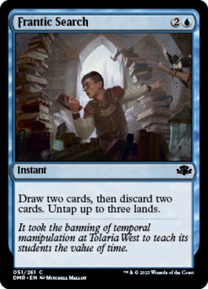 Frantic Search [Dominaria Remastered] | Mega City Incorporated