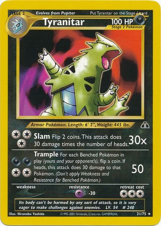 Tyranitar (31/75) [Neo Discovery Unlimited] | Mega City Incorporated