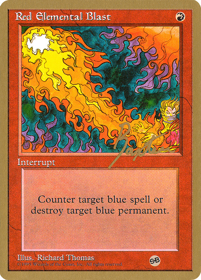 Red Elemental Blast (George Baxter) (SB) [Pro Tour Collector Set] | Mega City Incorporated