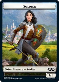 Soldier // Weird Double-sided Token [Core Set 2021 Tokens] | Mega City Incorporated
