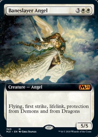 Baneslayer Angel (Extended Art) [Core Set 2021] | Mega City Incorporated