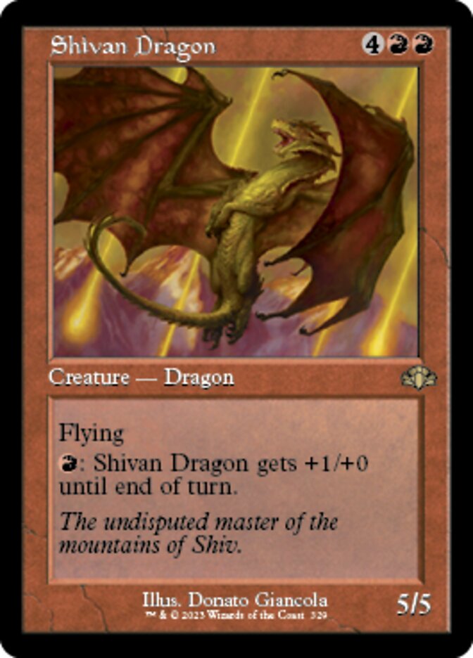 Shivan Dragon (Retro) [Dominaria Remastered] | Mega City Incorporated