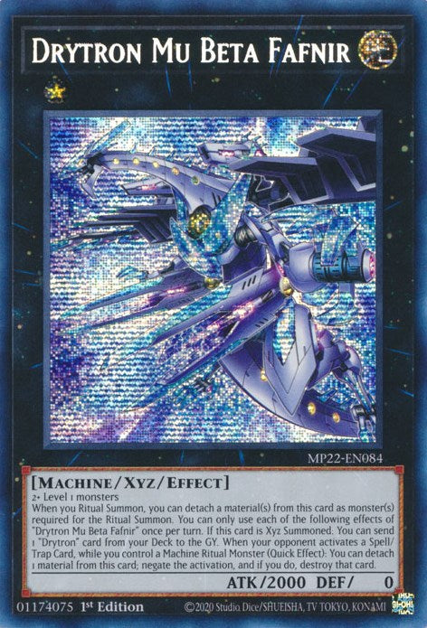 Drytron Mu Beta Fafnir [MP22-EN084] Prismatic Secret Rare | Mega City Incorporated