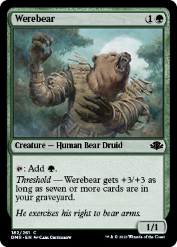 Werebear [Dominaria Remastered] | Mega City Incorporated