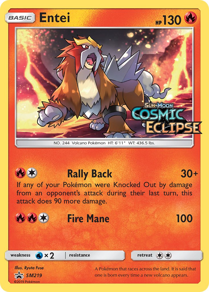 Entei (SM219) [Sun & Moon: Black Star Promos] | Mega City Incorporated