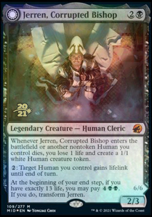 Jerren, Corrupted Bishop // Ormendahl, the Corrupted [Innistrad: Midnight Hunt Prerelease Promos] | Mega City Incorporated
