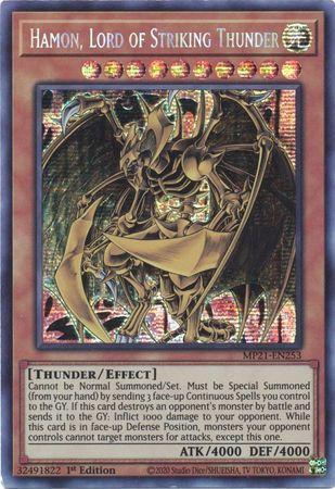 Hamon, Lord of Striking Thunder [MP21-EN253] Prismatic Secret Rare | Mega City Incorporated