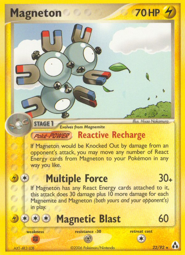 Magneton (22/92) [EX: Legend Maker] | Mega City Incorporated