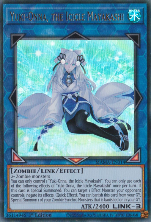 Yuki-Onna, the Icicle Mayakashi [MAMA-EN014] Ultra Rare | Mega City Incorporated