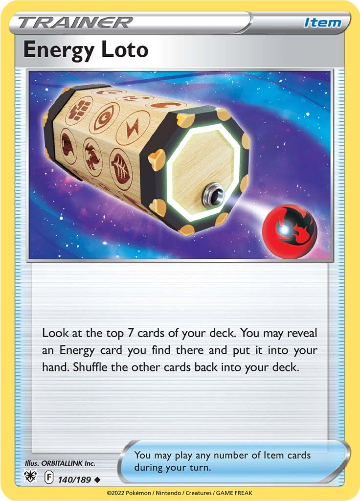 Energy Loto (140/189) [Sword & Shield: Astral Radiance] | Mega City Incorporated