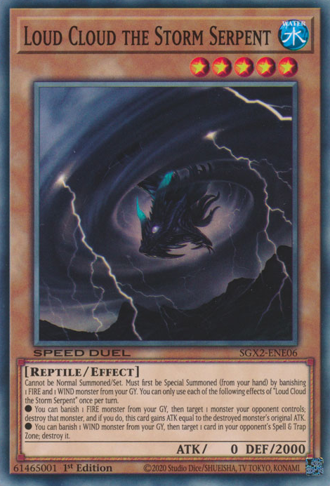 Loud Cloud the Storm Serpent [SGX2-ENE06] Common | Mega City Incorporated