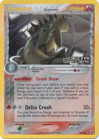 Tyranitar (16/113) (Delta Species) (Stamped) [EX: Delta Species] | Mega City Incorporated