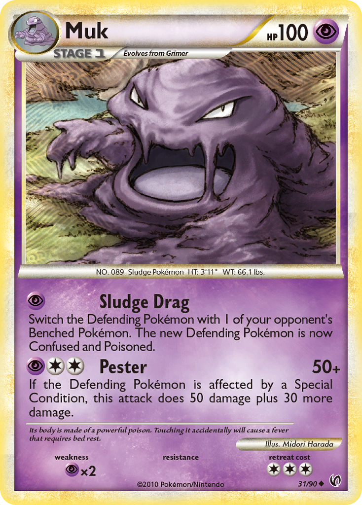 Muk (31/90) [HeartGold & SoulSilver: Undaunted] | Mega City Incorporated