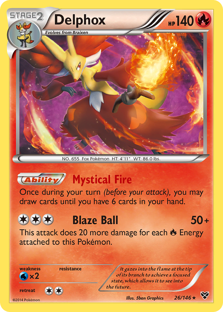 Delphox (26/146) [XY: Base Set] | Mega City Incorporated