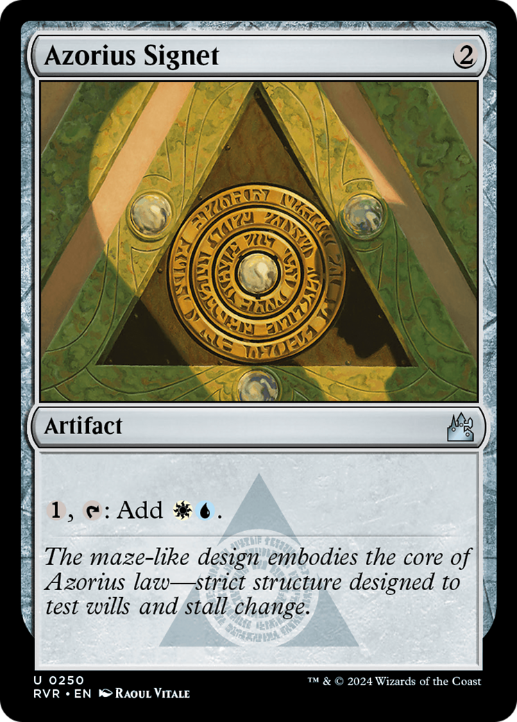 Azorius Signet [Ravnica Remastered] | Mega City Incorporated