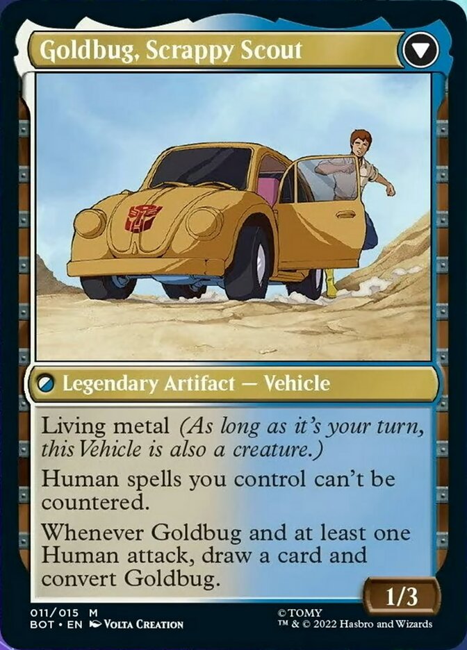 Goldbug, Humanity's Ally // Goldbug, Scrappy Scout [Universes Beyond: Transformers] | Mega City Incorporated