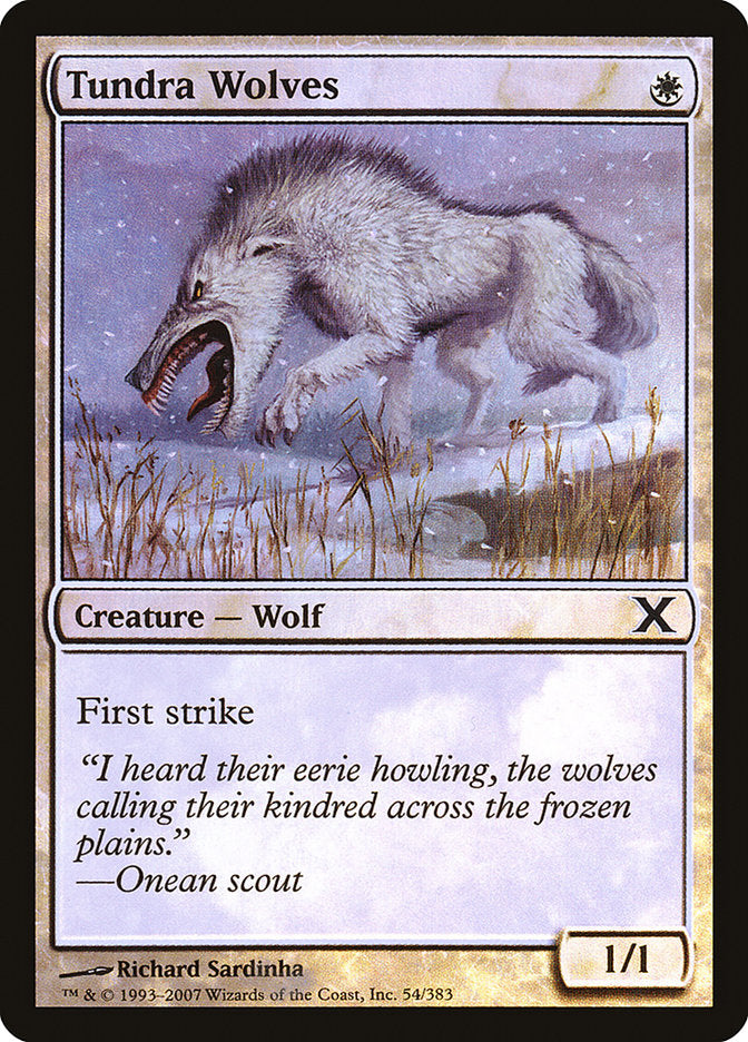 Tundra Wolves (Premium Foil) [Tenth Edition] | Mega City Incorporated