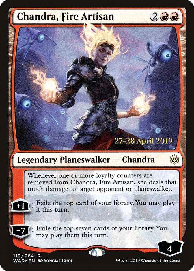 Chandra, Fire Artisan  [War of the Spark Prerelease Promos] | Mega City Incorporated