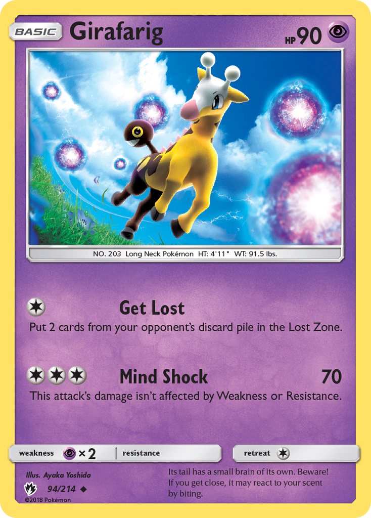 Girafarig (94/214) [Sun & Moon: Lost Thunder] | Mega City Incorporated