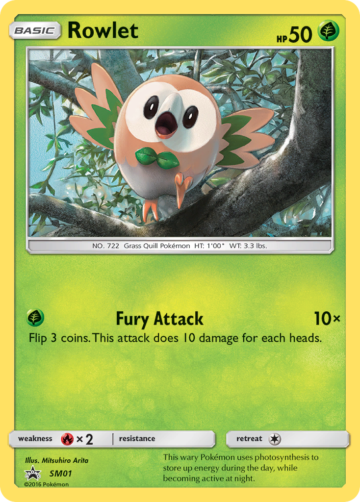 Rowlet (SM01) [Sun & Moon: Black Star Promos] | Mega City Incorporated