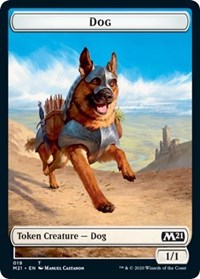 Dog // Weird Double-sided Token [Core Set 2021 Tokens] | Mega City Incorporated