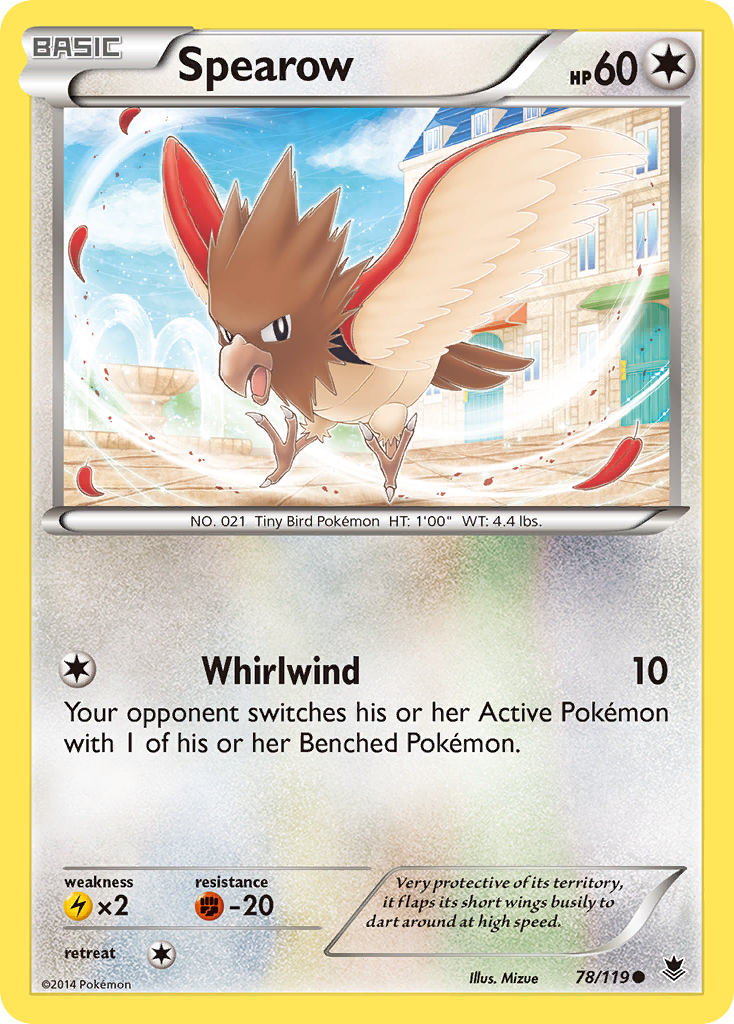 Spearow (78/119) [XY: Phantom Forces] | Mega City Incorporated