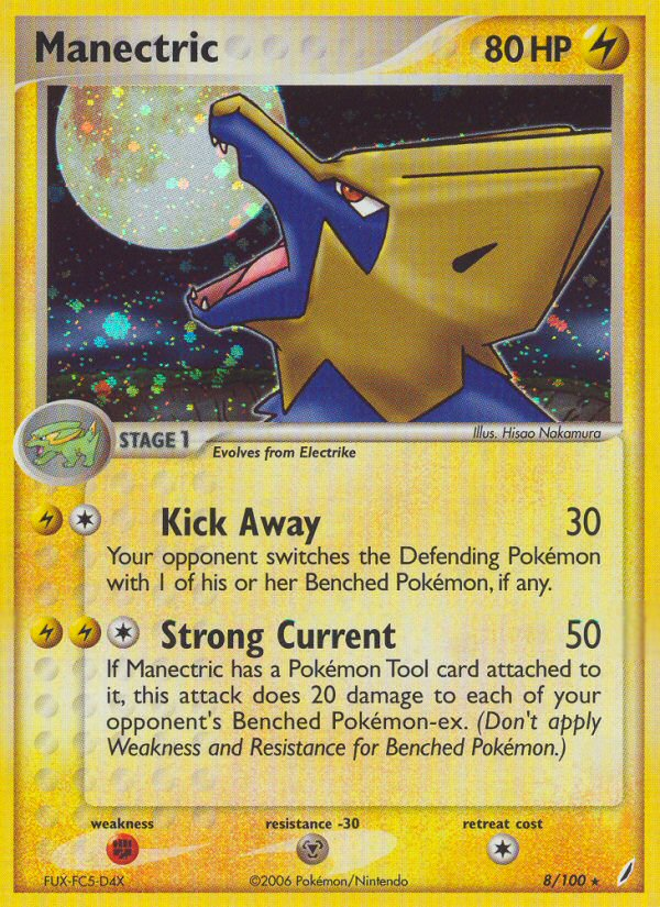 Manectric (8/100) [EX: Crystal Guardians] | Mega City Incorporated