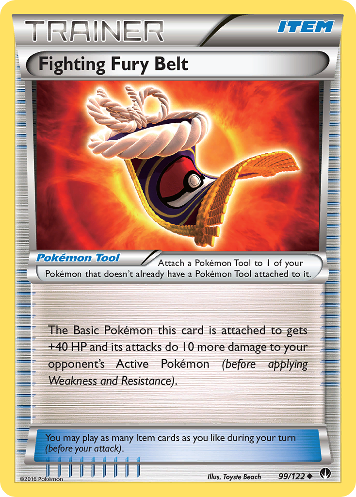 Fighting Fury Belt (99/122) [XY: BREAKpoint] | Mega City Incorporated