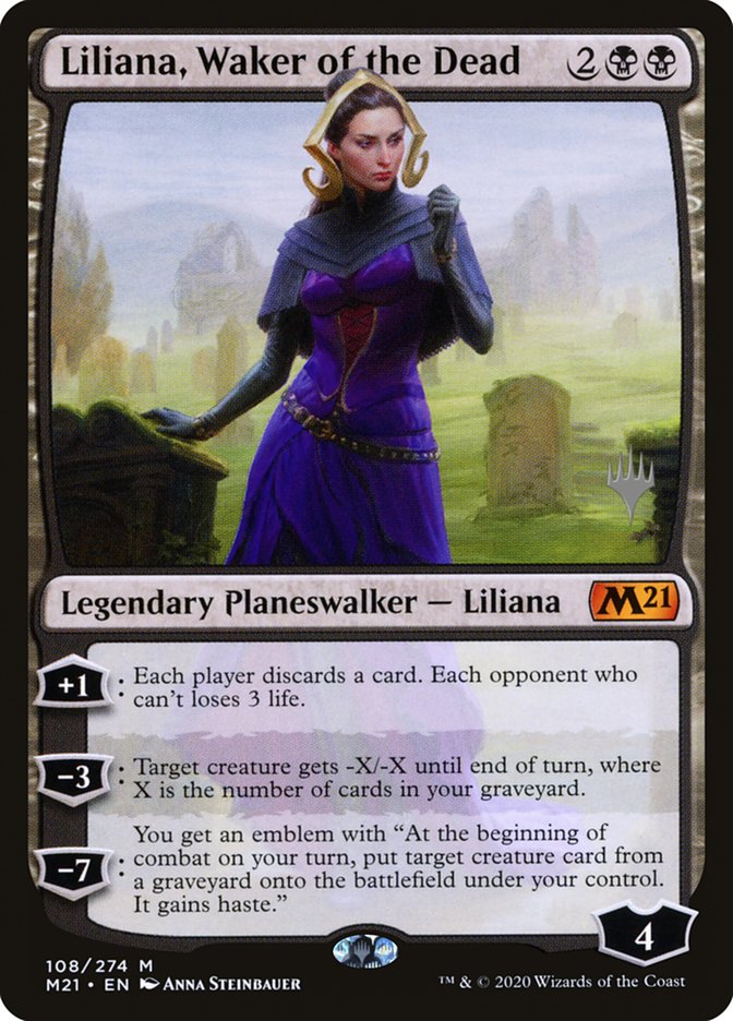 Liliana, Waker of the Dead (Promo Pack) [Core Set 2021 Promos] | Mega City Incorporated