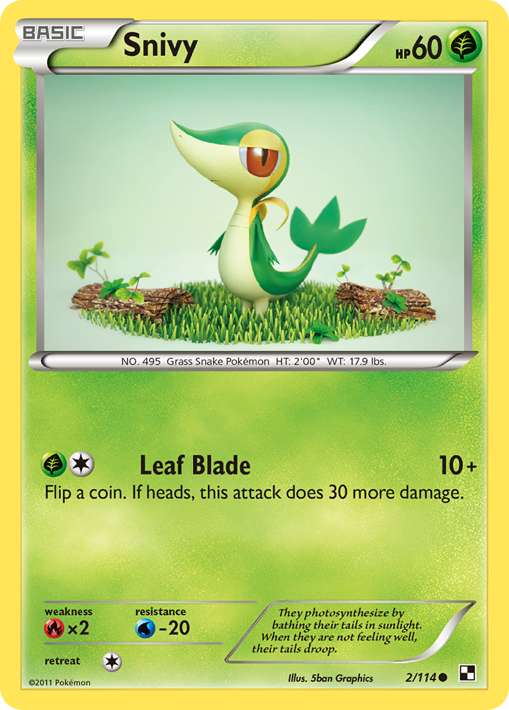 Snivy (2/114) [Black & White: Base Set] | Mega City Incorporated