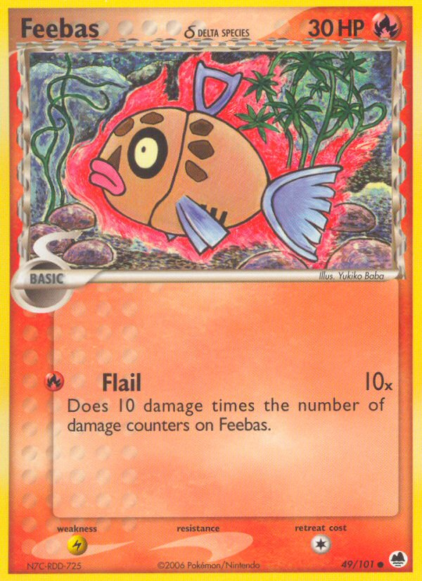 Feebas (49/101) (Delta Species) [EX: Dragon Frontiers] | Mega City Incorporated