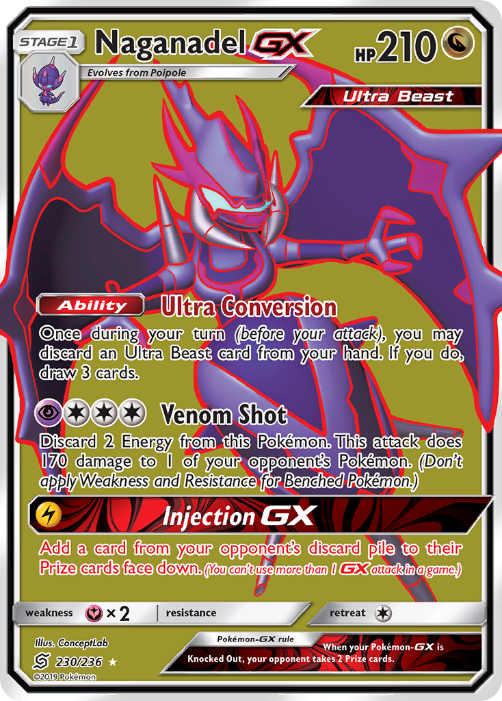 Naganadel GX (230/236) [Sun & Moon: Unified Minds] | Mega City Incorporated