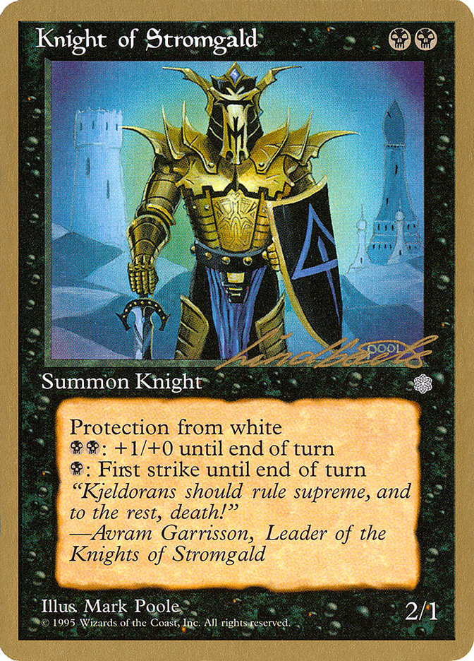 Knight of Stromgald (Leon Lindback) [Pro Tour Collector Set] | Mega City Incorporated