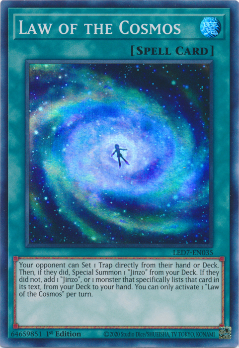 Law of the Cosmos [LED7-EN035] Super Rare | Mega City Incorporated