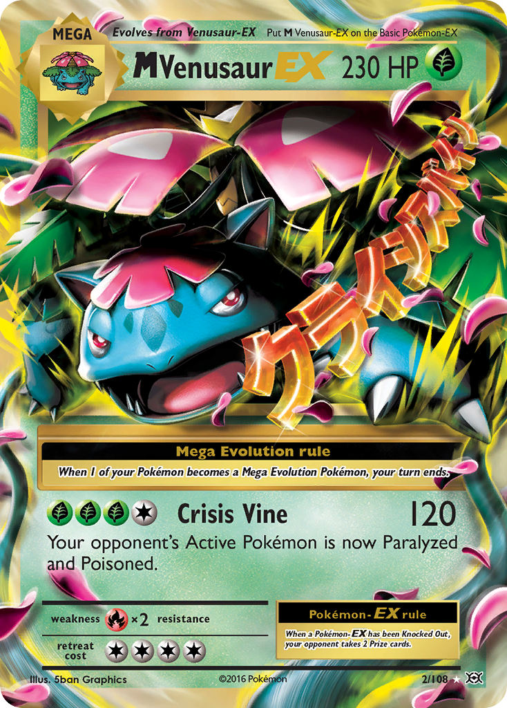 M Venusaur EX (2/108) [XY: Evolutions] | Mega City Incorporated