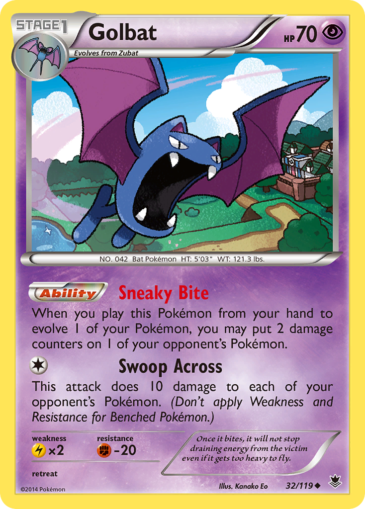 Golbat (32/119) [XY: Phantom Forces] | Mega City Incorporated