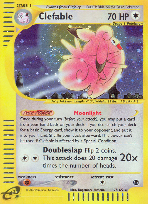 Clefable (7/165) [Expedition: Base Set] | Mega City Incorporated