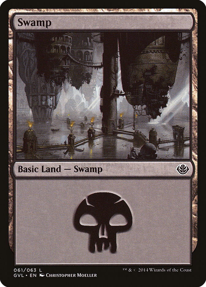 Swamp (61) (Garruk vs. Liliana) [Duel Decks Anthology] | Mega City Incorporated