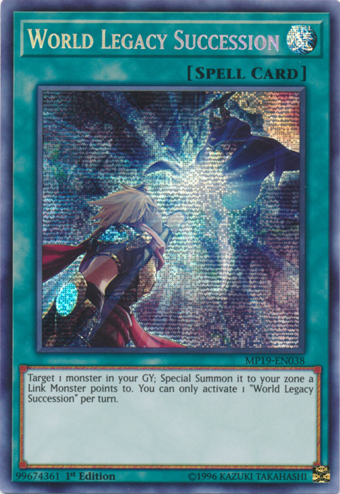 World Legacy Succession [MP19-EN038] Prismatic Secret Rare | Mega City Incorporated