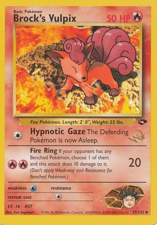 Brock's Vulpix (37/132) (W Stamped Promo) [Gym Challenge Unlimited] | Mega City Incorporated